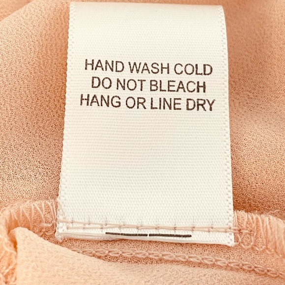 Chloe K Sheer Blouse, Light Peach, Large - Picture 11 of 12